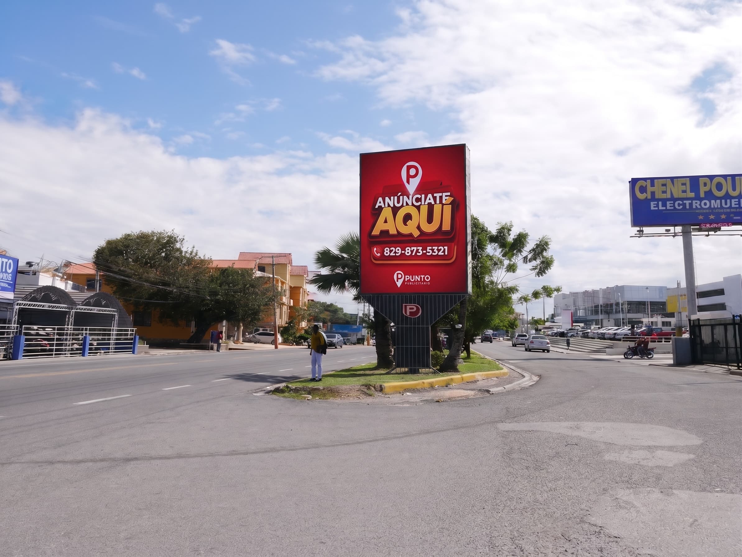 Pantalla Digital Av. José Audilio Santana (Frente a Multiplaza)
